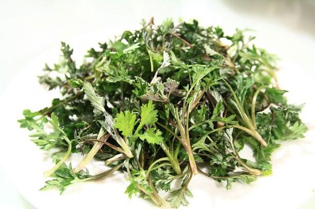 Parsley from worm